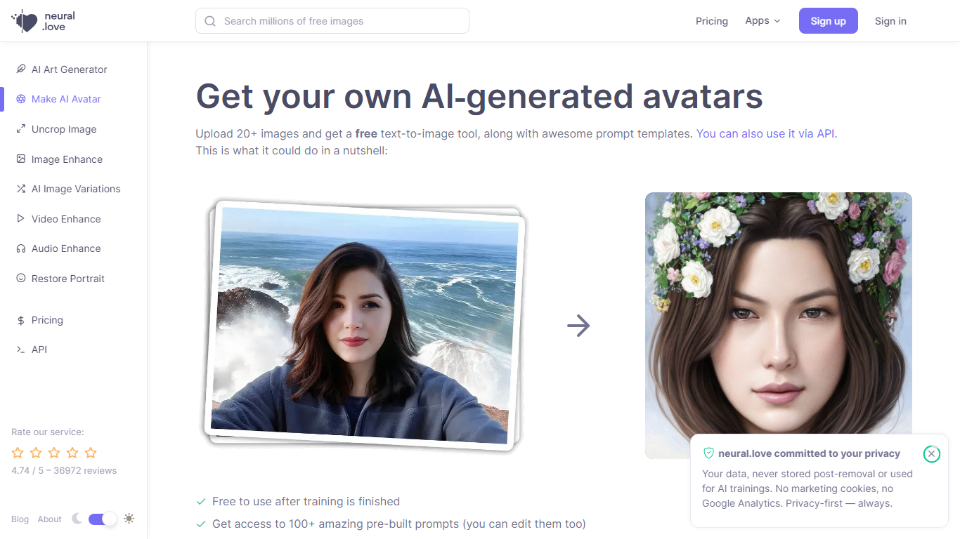 AI Avatars By neural.love