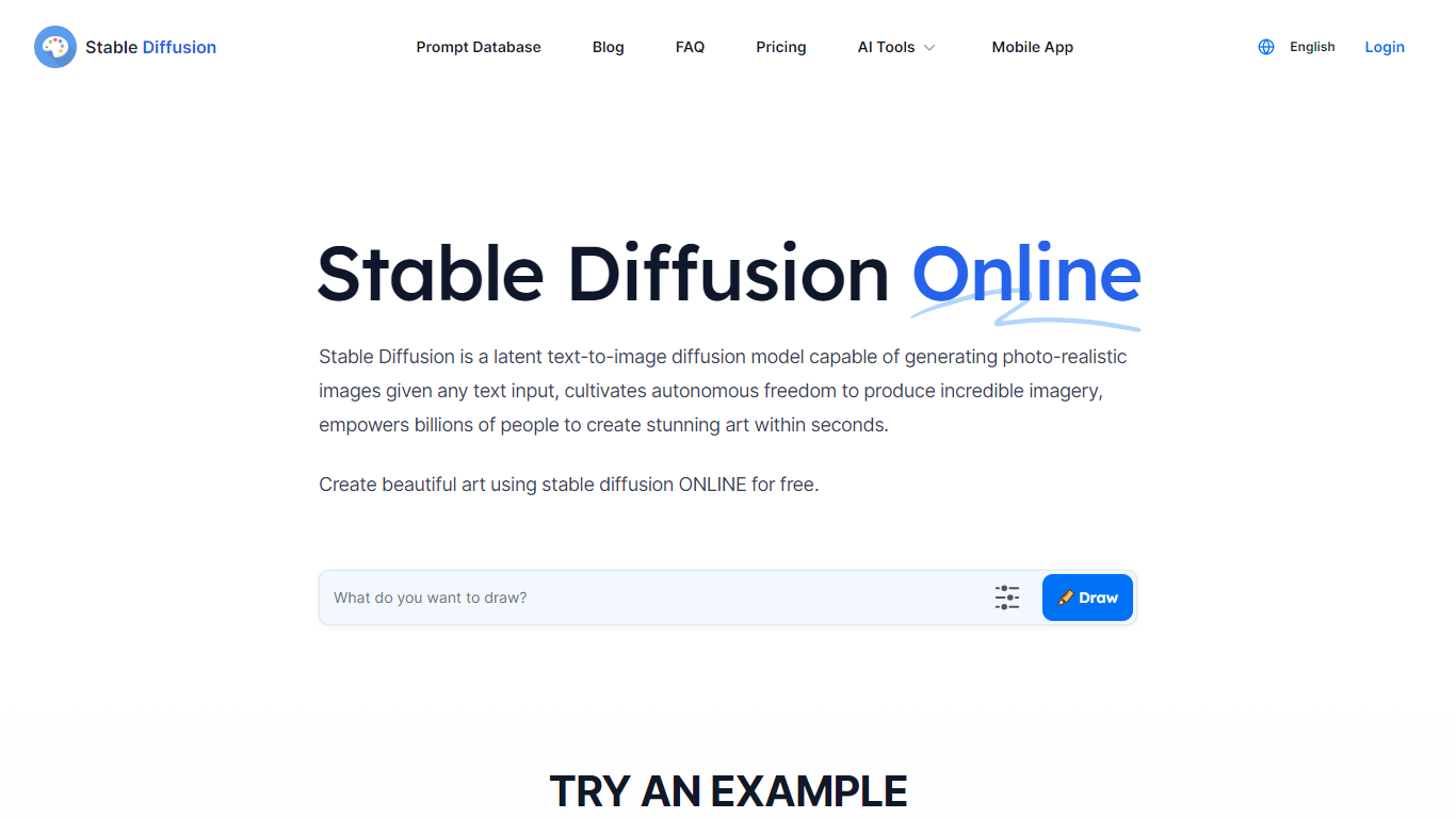 Stable Diffusion Online