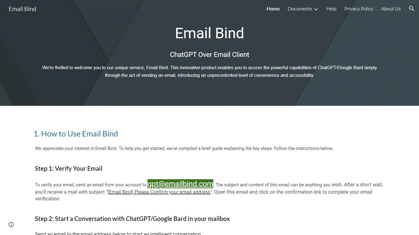 Email Bind