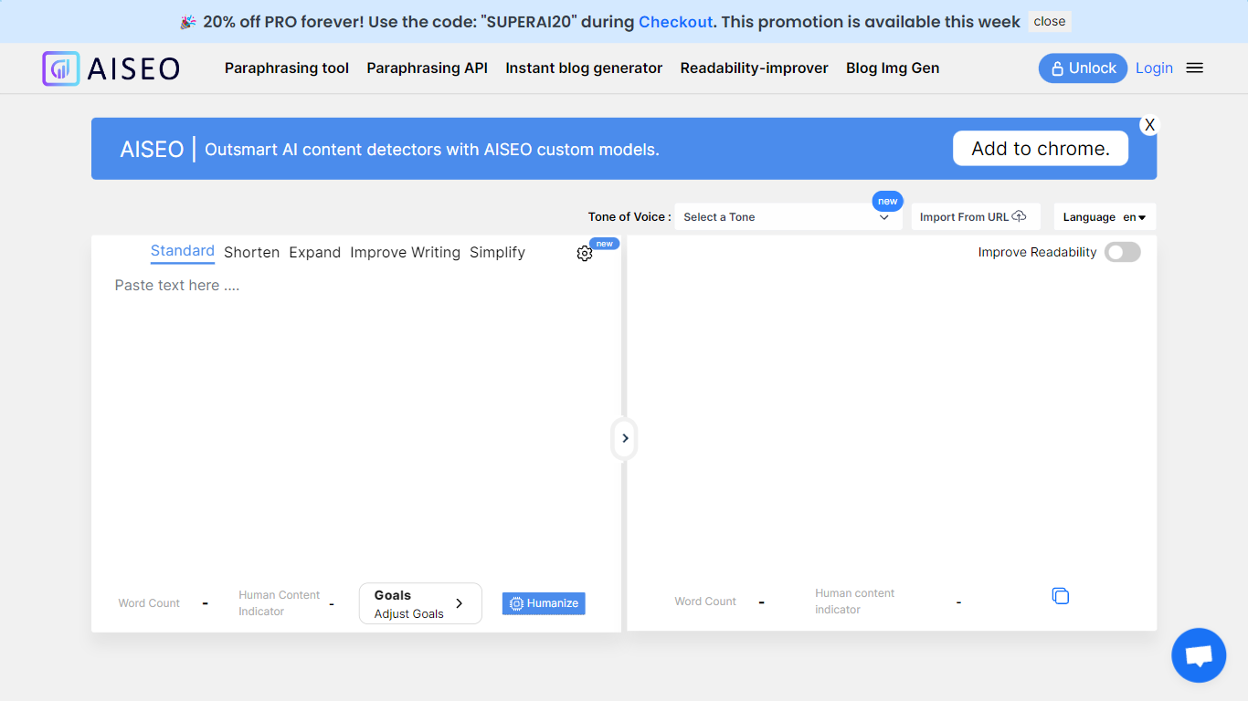 Bypass AI detection - AISEO