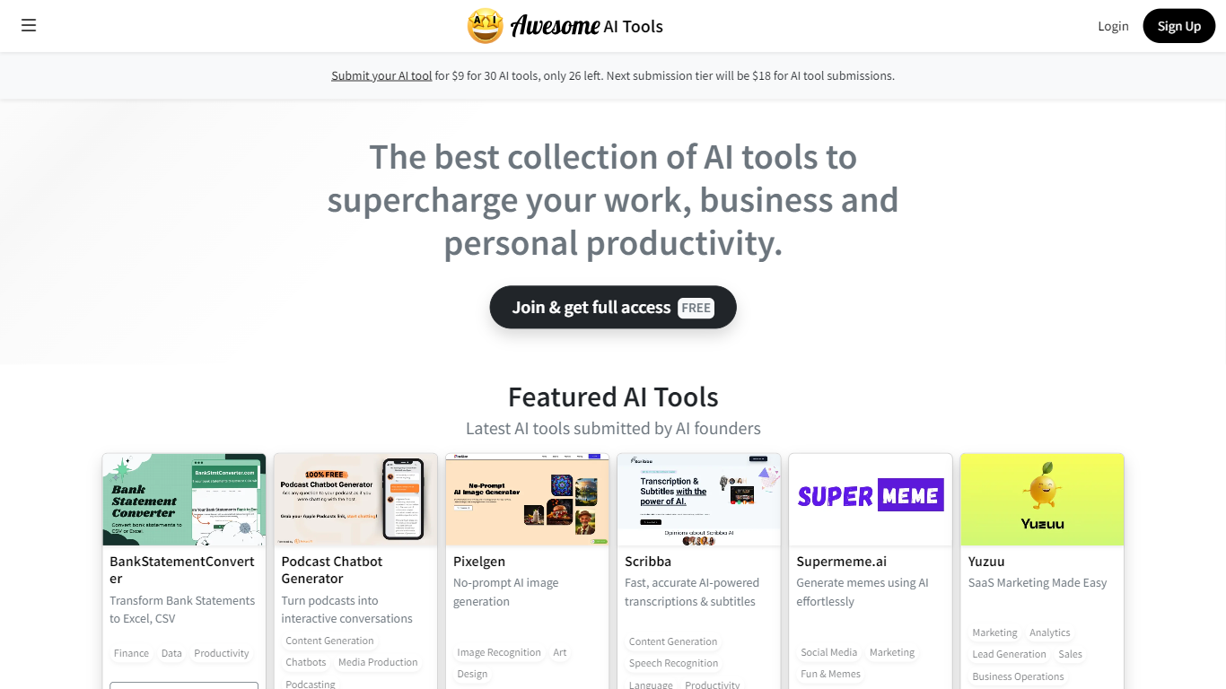 Awesome AI Tools